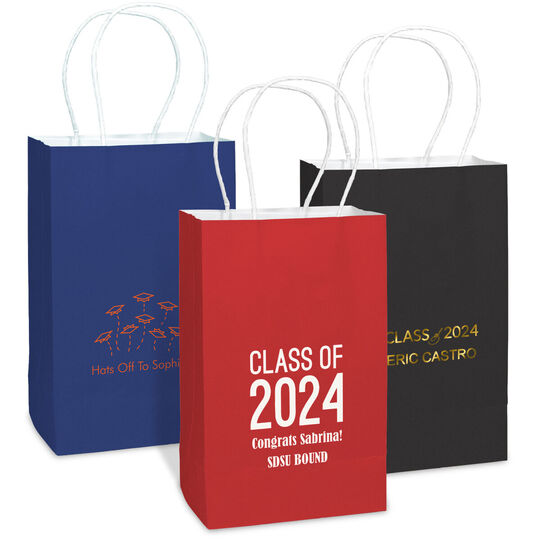 Design Your Own Graduation Medium Twisted Handled Bags